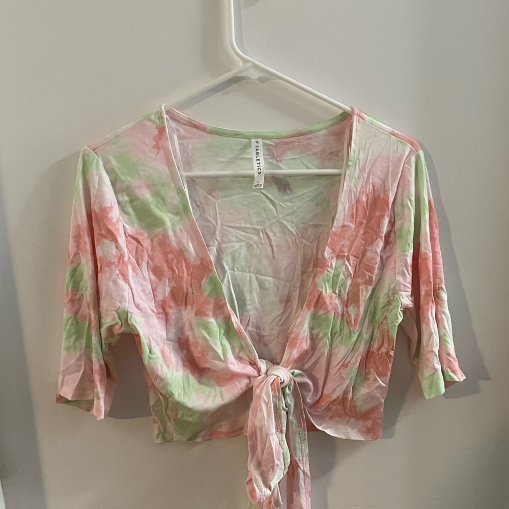 Fabletics Laila Wrap Top Size Large NWOT